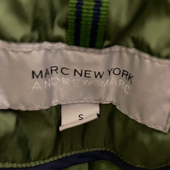 Andrew Marc Green down filled hooded Puffer Jacket - Picture 3 of 13